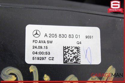 15-20 Mercedes W205 C300 C350e Rear Center Console A/C Air Vent Assy Black OEM