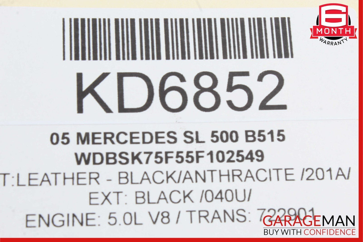 00-06 Mercedes R230 SL500 Rear ABC Hydraulic Suspension Valve Block Assembly OEM