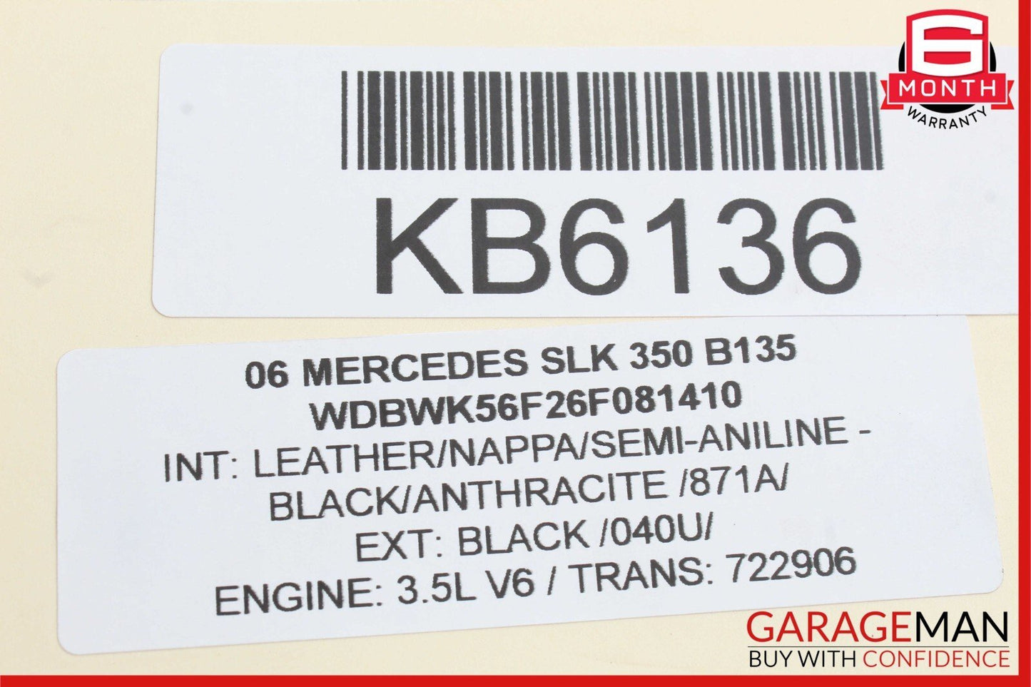 01-07 Mercedes R171 SLK350 C230 Front Left Side RWD Lower Control Arm OEM