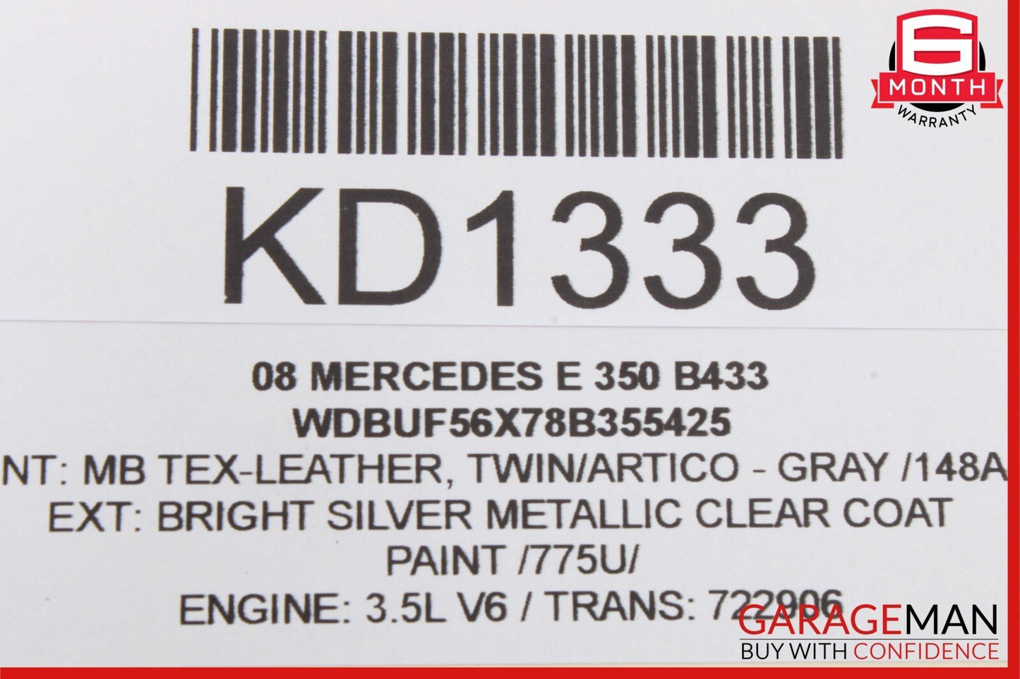03-09 Mercedes W211 E350 E500 Rear Left Driver Side Door Lock Actuator OEM
