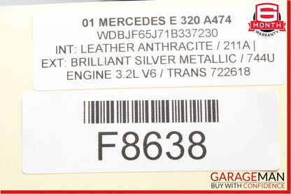 98-02 Mercedes W210 E320 CLK320 Yaw Acceleration Rate Sensor Module Unit OEM