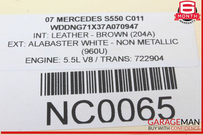 07-13 Mercedes W221 S550 CL550 Rear Trunk Lid Latch Lock Actuator 2217500085 OEM