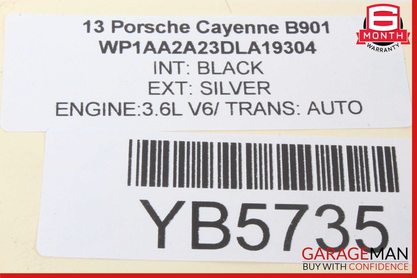 11-18 Porsche Cayenne 958 Front Right Side Exterior Door Handle Keyless Go