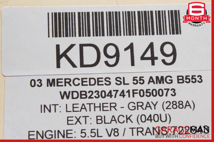 03-12 Mercedes R230 SL55 AMG SL500 Front Left Side Under Seat Control Module OEM