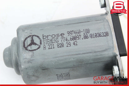 07-13 Mercedes W221 S550 S63 AMG Rear Left Side Door Window Regulator Motor OEM