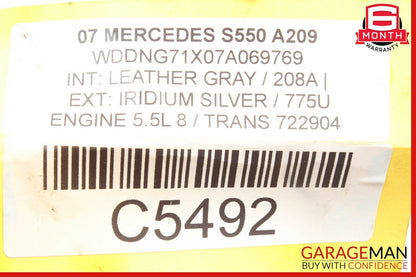 06-10 Mercedes W221 S550 CL550 Front Right Engine Timing Chain Cover Plate
