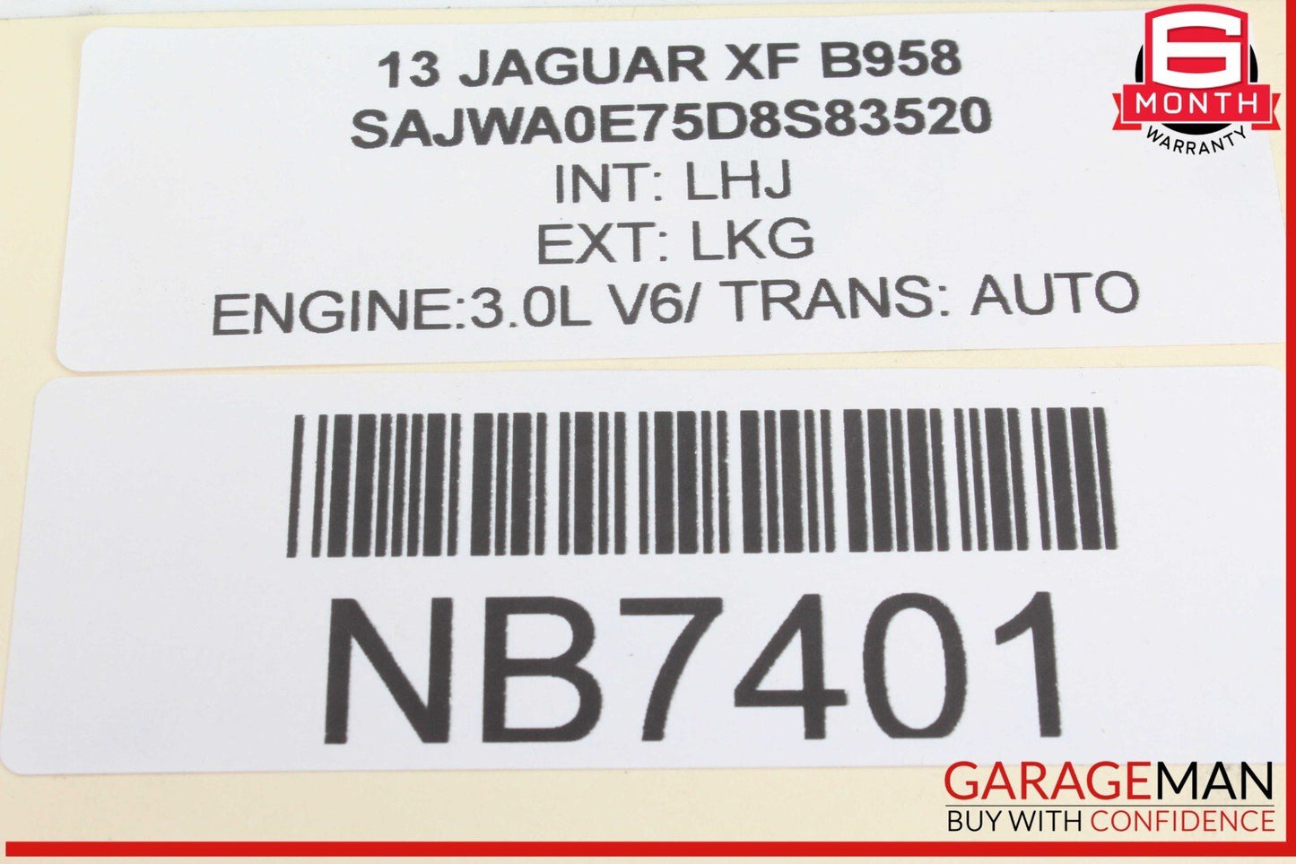 09-15 Jaguar XF XJ XJR X250 Fuel Vapor Charcoal Canister Tank 6W939E857AG OEM