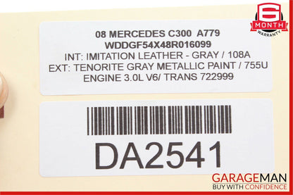 08-14 Mercedes W204 C300 Rear Overhead Dome Light Lamp Reading Map 165091 OEM