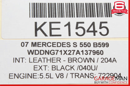 07-13 Mercedes W221 S550 S350 S600 Front Left Side Bumper Reinforcement Bracket