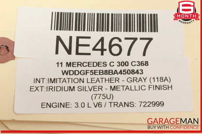 08-11 Mercedes W204 C300 C350 Interior Rear View Mirror Black 2048103417 OEM
