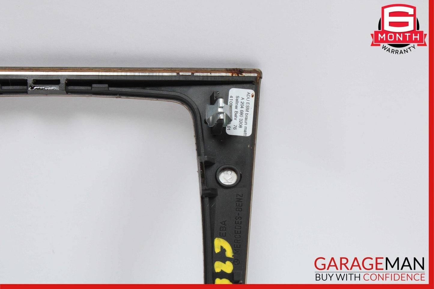 08-15 Mercedes W204 C250 C300 C350 Center Console Shift Shifter Bezel Trim Wood