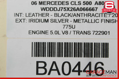 06-11 Mercedes W219 CLS350 CLS500 CLS550 Front Right Door Control Module Unit