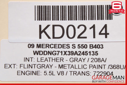 07-13 Mercedes W221 S550 S400 S65 AMG Front Right Side Under Seat Control Unit