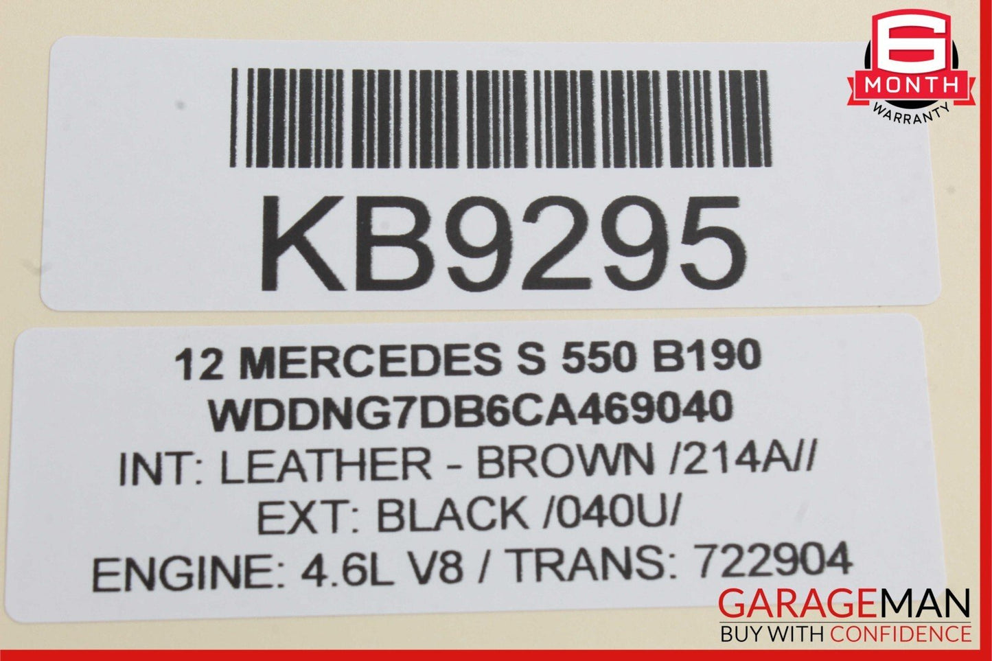 07-13 Mercedes W221 S550 S400 Rear Right Door Lock Latch Actuator 2217307835 OEM