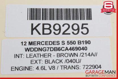 07-13 Mercedes W221 S550 S400 Rear Right Door Lock Latch Actuator 2217307835 OEM