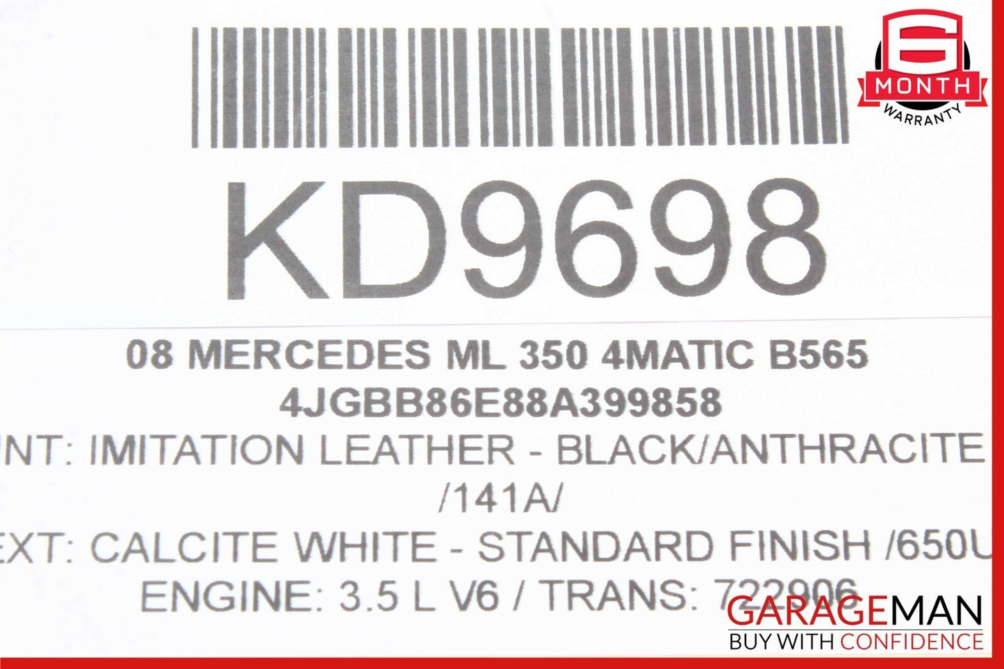 06-13 Mercedes W164 ML350 CL550 TPMS Tire Pressure Control 1645404701 OEM