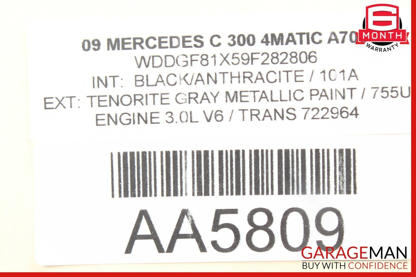 08-11 Mercedes W204 C250 C300 Front Right Side Exterior Door Handle OEM