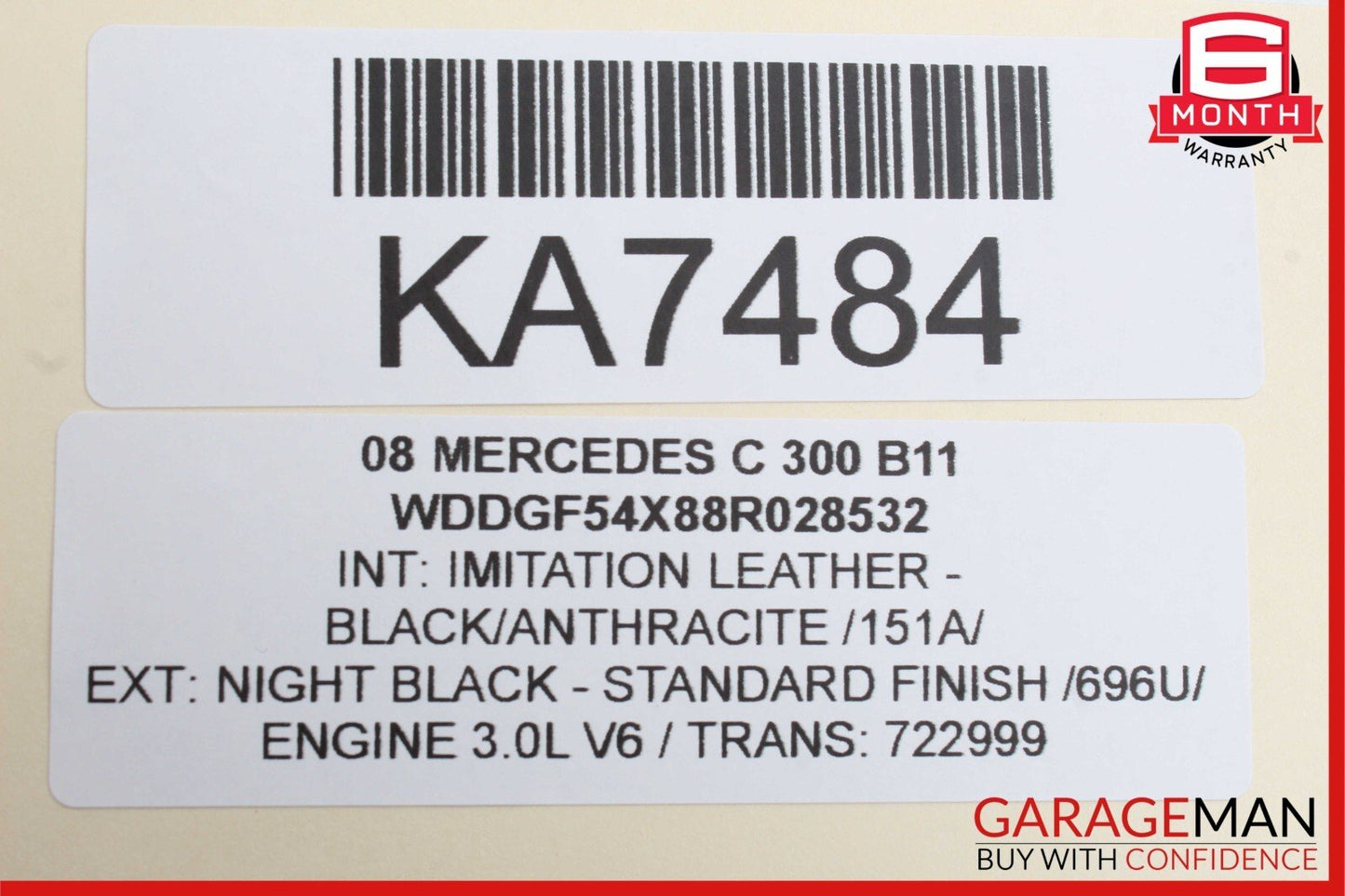 08-11 Mercedes W204 C300 Rear Right Passenger Side Exterior Door Handle OEM