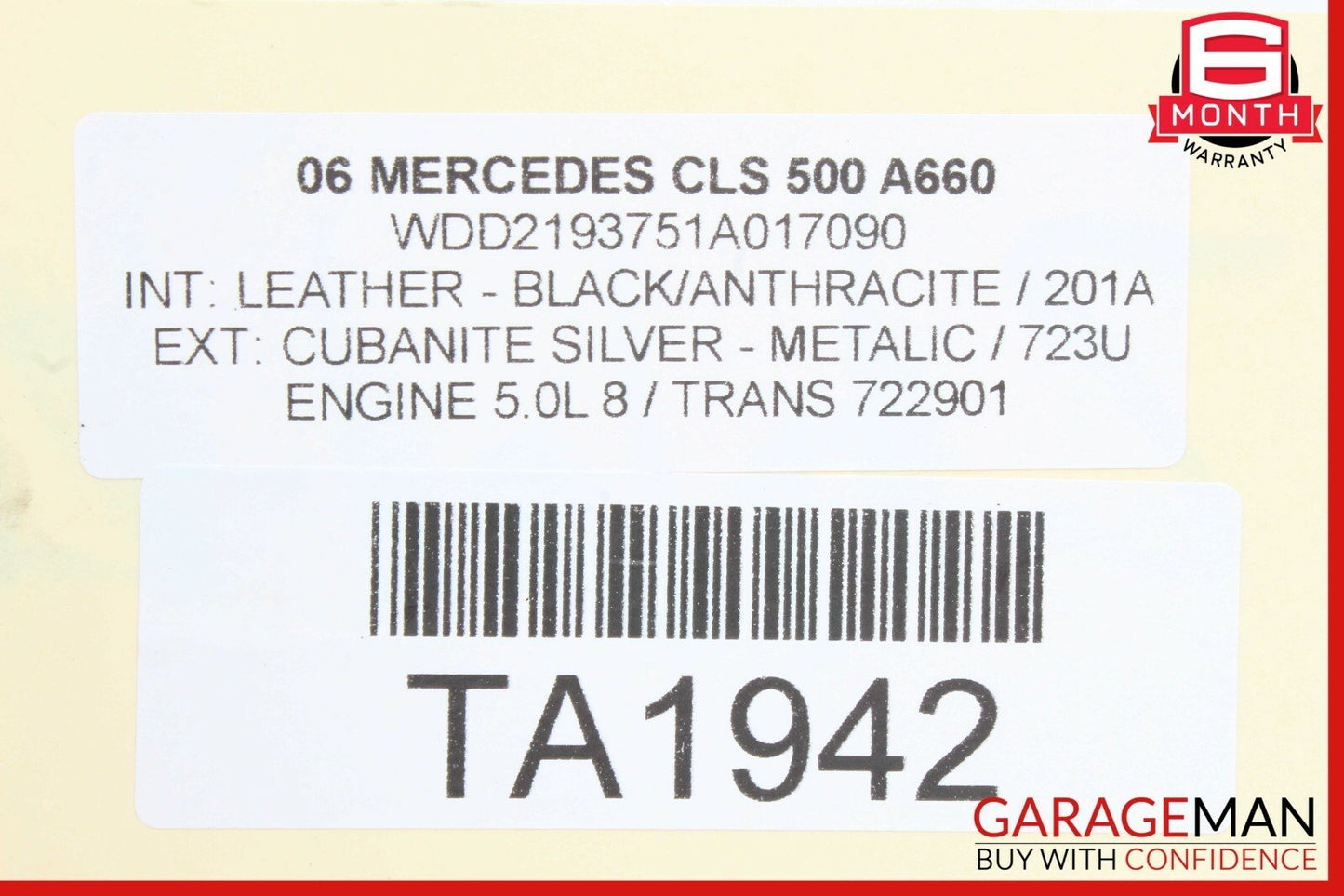 03-11 Mercedes CLS500 CLS550 SL500 Rear Right Side Upper Lateral Control Arm