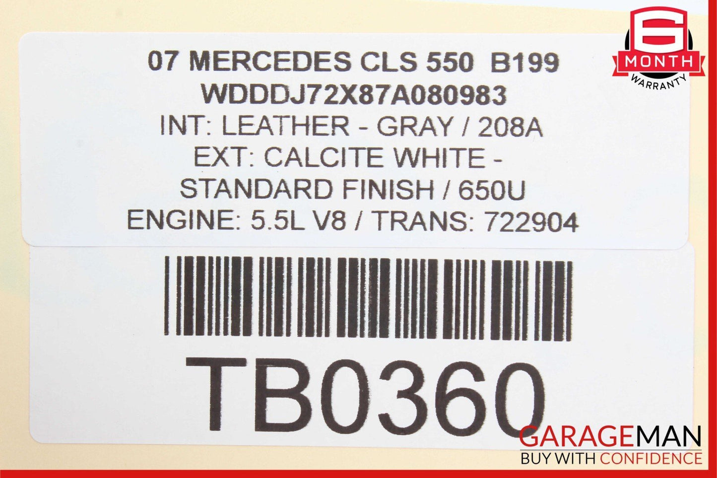 03-11 Mercedes E350 CLS550 CLS63 AMG Front Left Side Lower Control Arm RWD