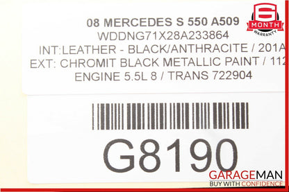 07-13 Mercedes S550 S63 AMG CL600 Dynamic Seat Pressure Vacuum Tank