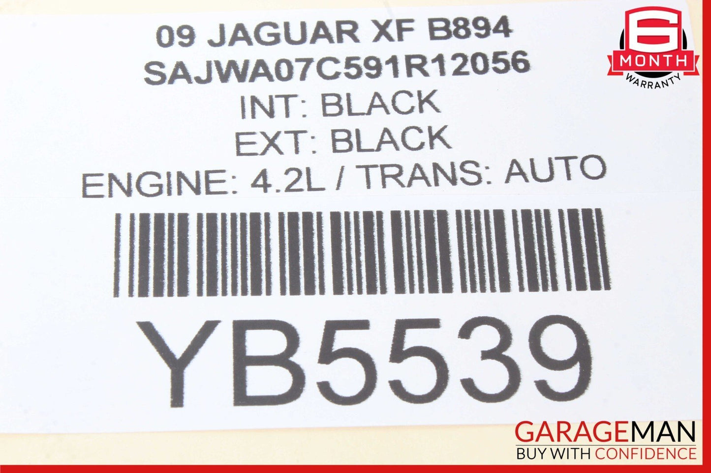 09-10 Jaguar XF Air Conditioner AC Compressor 8X2319D629CA