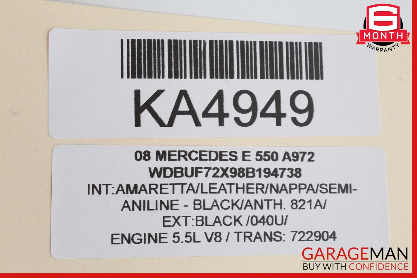 06-11 Mercedes W211 E550 CLS500 Rear Right Door Control Module 2118703285 OEM