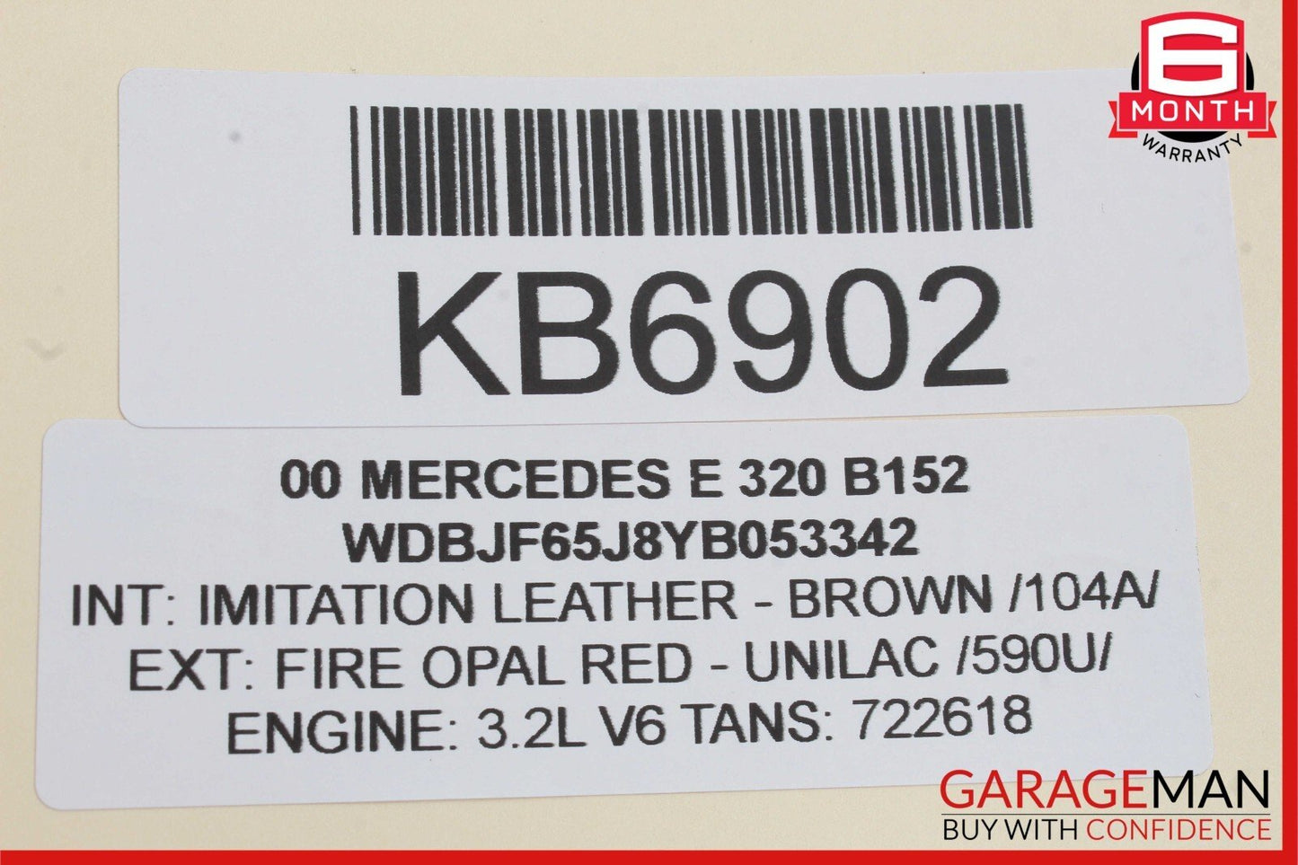 98-02 Mercedes W210 E320 Rear Left Driver Side Exterior Door Handle OEM