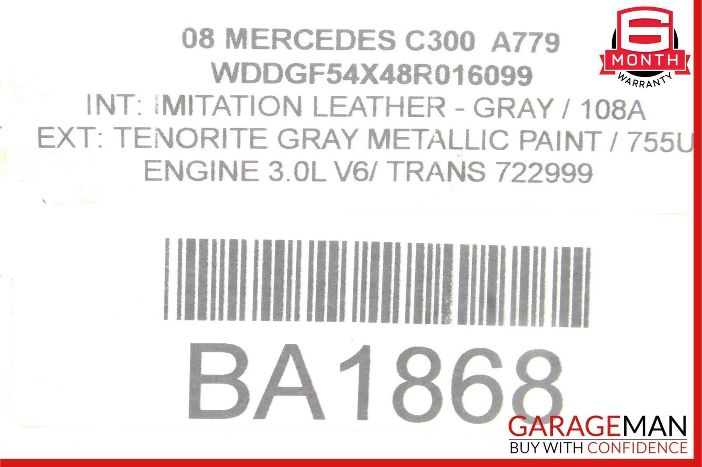08-14 Mercedes W204 C250 C300 Power Steering Rack and Pinion 2044604900 OEM