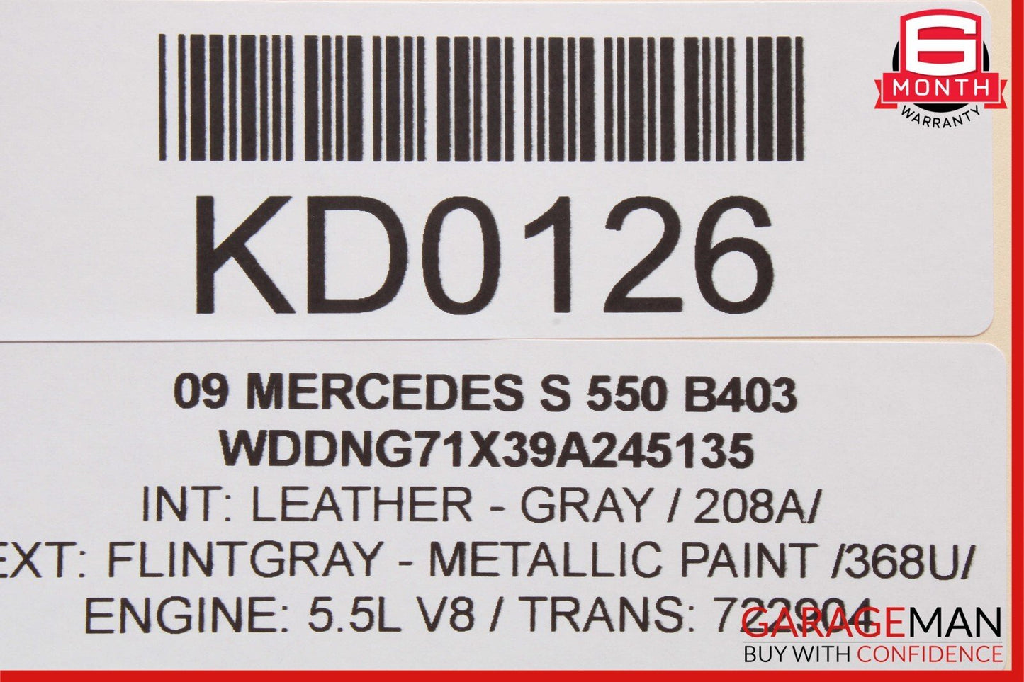 07-09 Mercedes W221 S550 S450 S63 Navigation Head Unit Command CD Audio Player