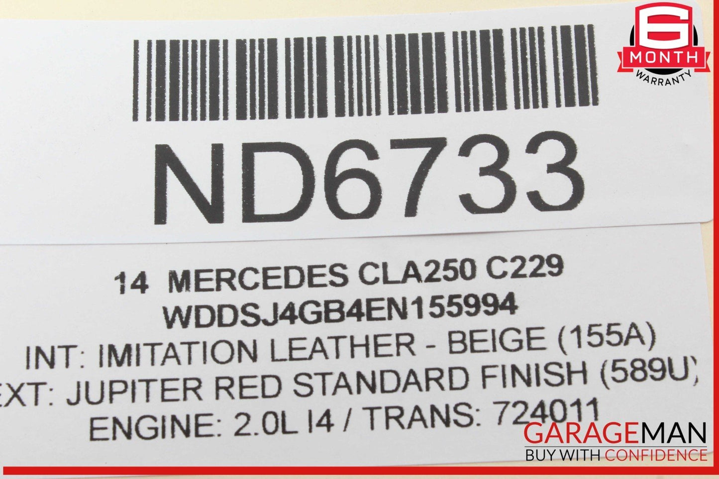 14-20 Mercedes W117 CLA250 C300 SLC300 Rear Trunk Tailgate Release Open Handle