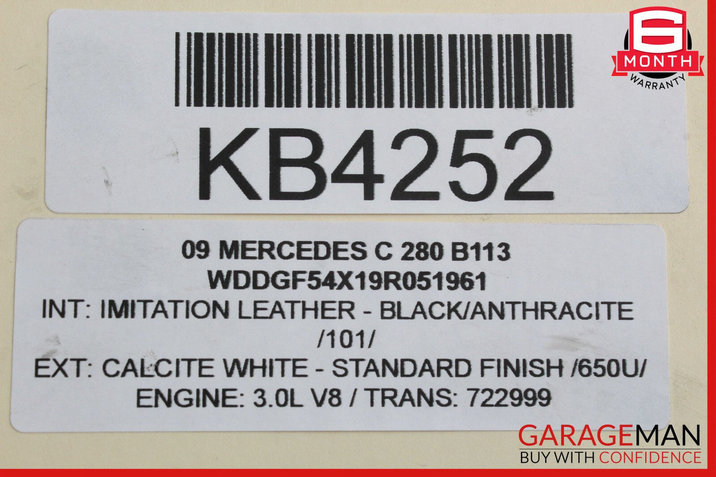 08-14 Mercedes W204 C300 C250 Rear Right Side Door Lock Latch Actuator OEM
