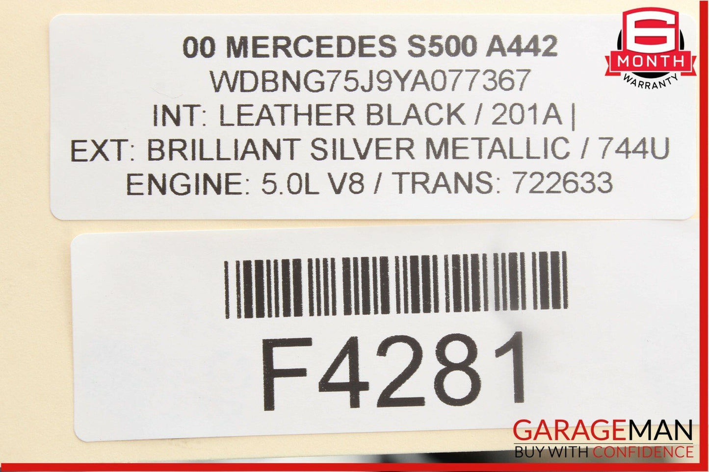 00-06 Mercedes W220 S430 S500 S55 Front Left Driver Side Seat Control Module OEM