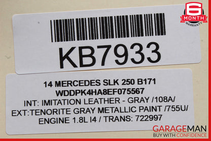10-15 Mercedes R172 SLK250 C300 Keyless Go Entry Control Module 1729007900 OEM