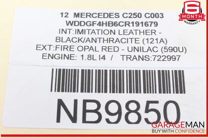 08-20 Mercedes W204 C250 E350 Front Left Wheel Spindle Knuckle Hub Bearing OEM