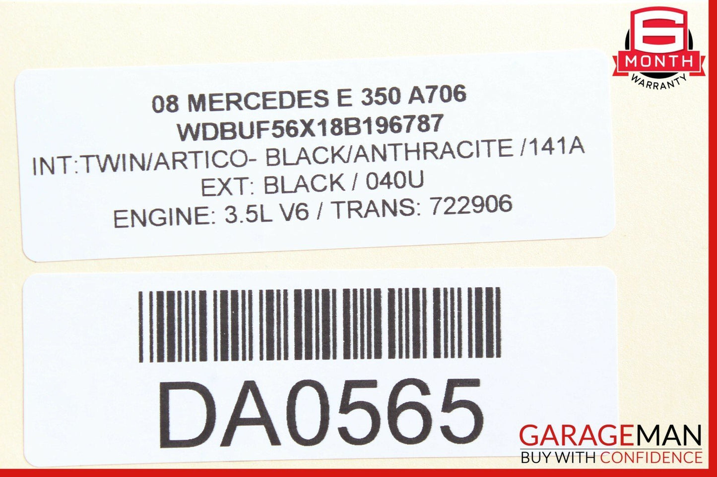 07-09 Mercedes W211 E350 Front Left Side Seatbelt Seat Belt Retractor Brown