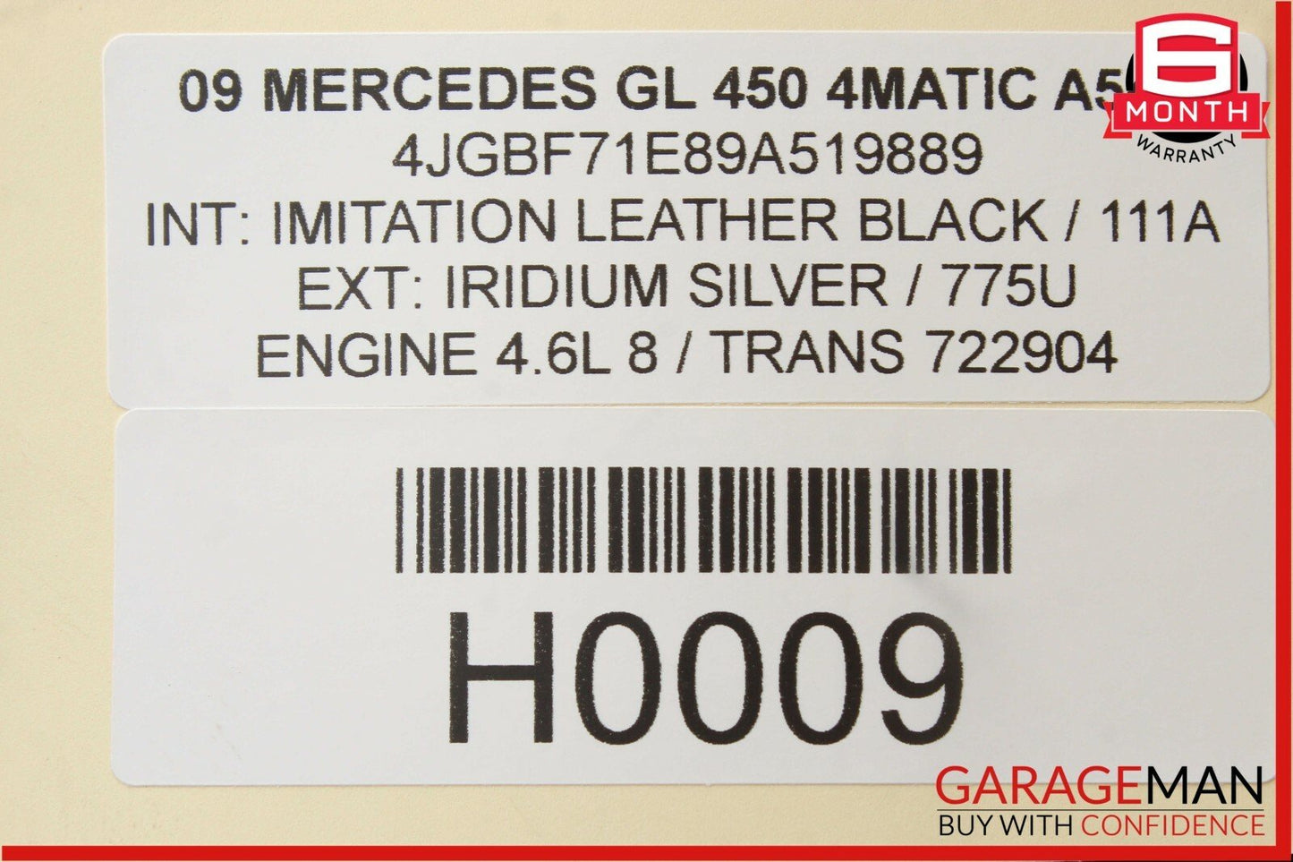 06-12 Mercedes X164 GL450 Keyless Go Entry Control Module 1648209326 OEM