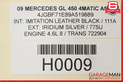 06-12 Mercedes X164 GL450 Keyless Go Entry Control Module 1648209326 OEM