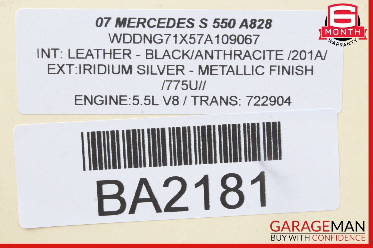 07-13 Mercedes W221 S400 E550 Front Active Lane Assist Camera OEM