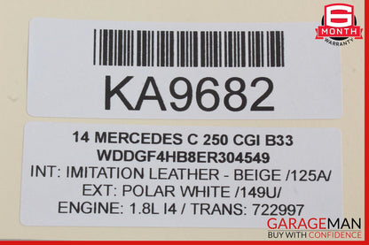 08-14 Mercedes W204 C250 C350 Front Right Side Door Lock Latch Actuator OEM