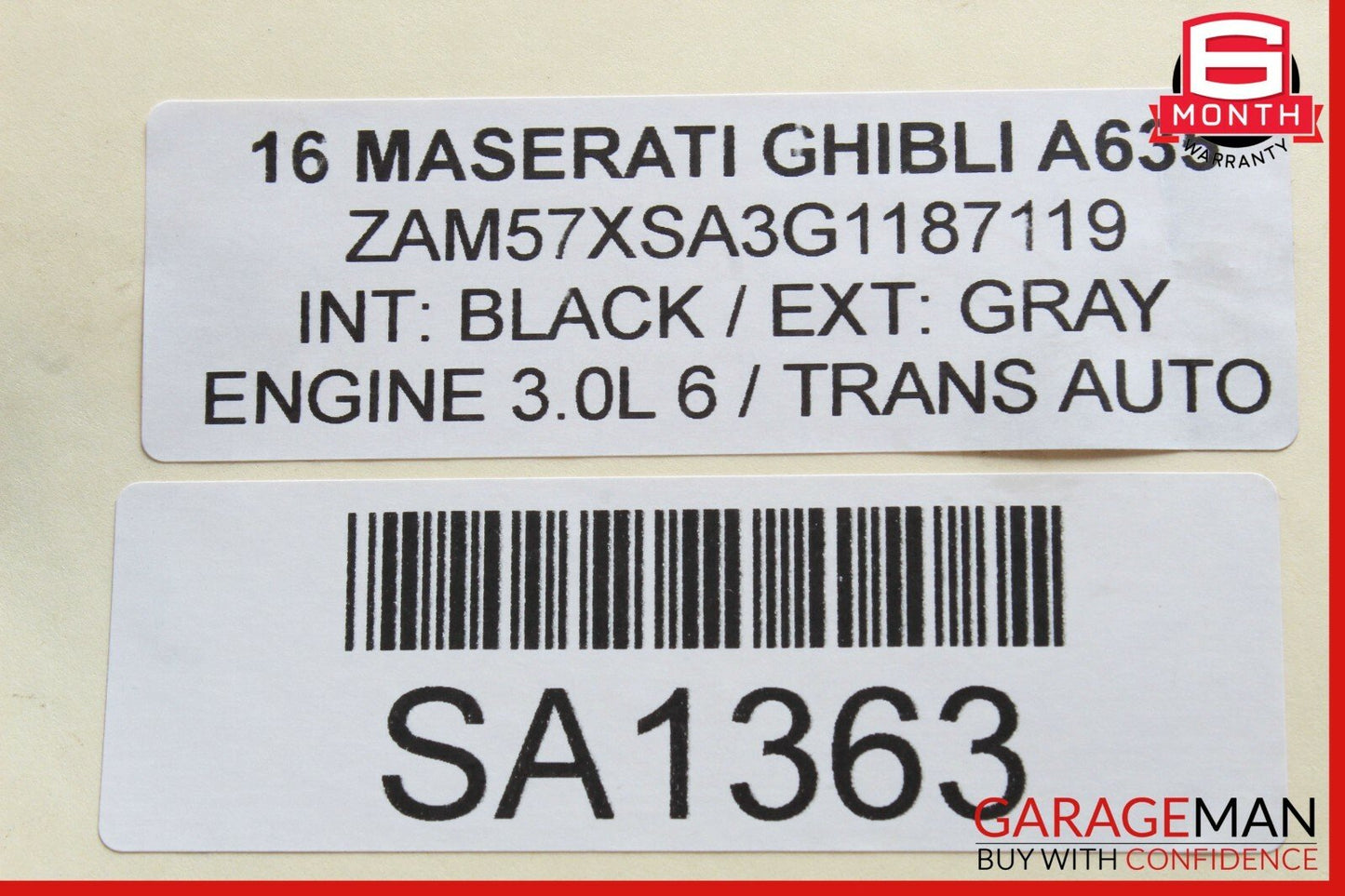 14-17 Maserati Ghibli Rear Prop Propeller Drive Axle Shaft Driveshaft Assembly