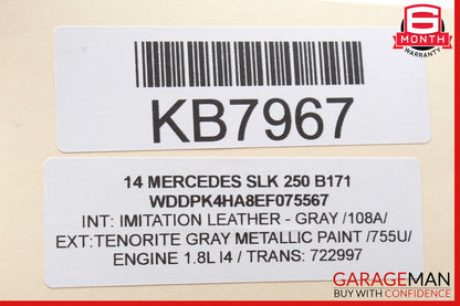 12-20 Mercedes R172 SLK250 SLK350 Steering Column Combination Switch Assembly