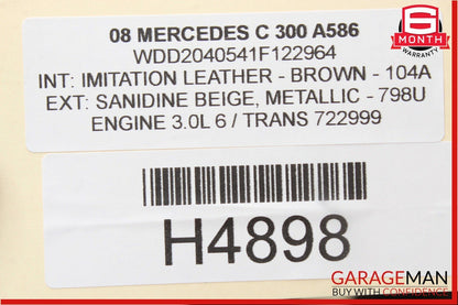 08-11 Mercedes W204 C300 C350 iPod Interface Computer Control Module Unit OEM