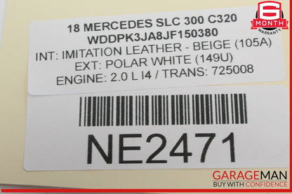 10-20 Mercedes R172 SLC300 E350 Front Left Window Regulator Motor 2078200542 OEM