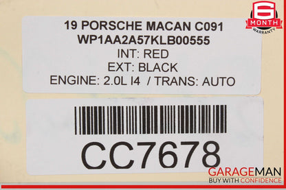 15-24 Porsche Macan Rear Bumper Reinforcement Impact Bar OEM