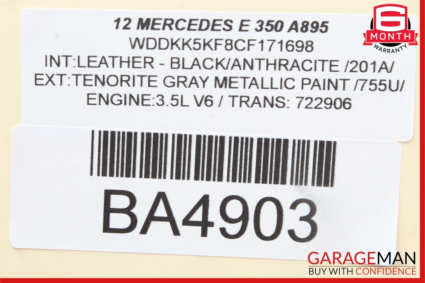 08-18 Mercedes W212 E550 C250 CLS550 Front Right Side Door Control Module Unit