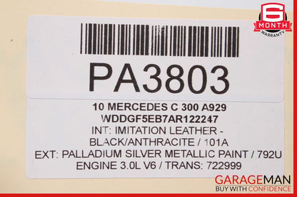 08-11 Mercedes W204 C300 Right Side Rocker Skirt Molding Trim Panel OEM