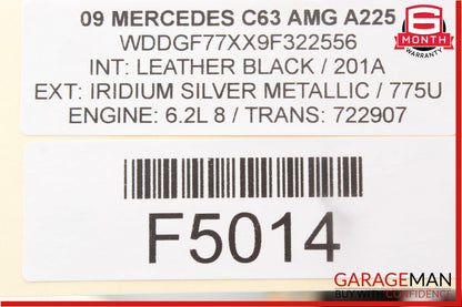 08-11 Mercedes W204 C63 AMG Floor Gear Selector Shifter 2042673724 OEM