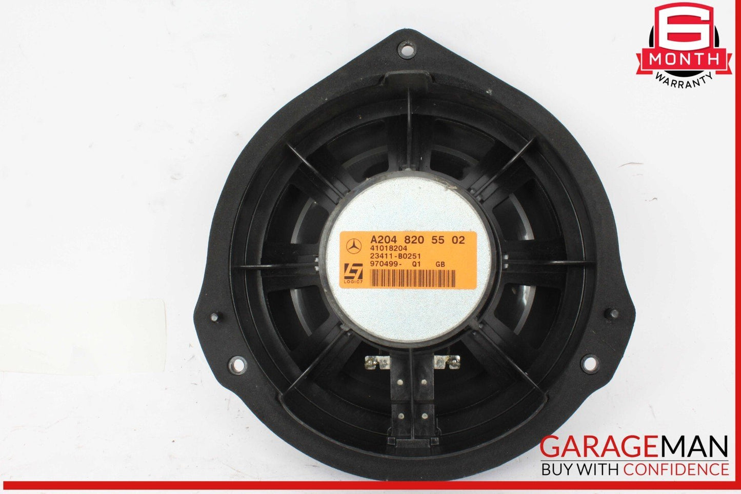08-18 Mercedes W204 C250 Front Left & Right Door Audio Speaker Set of 2 Pc OEM