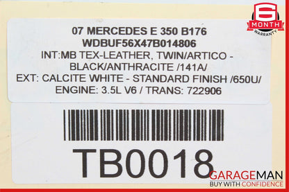 Mercedes GLK350 CLK350 C350 E350 Right Side Engine Cylinder Head Cover